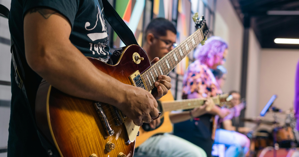 Local Music Scene Las Vegas guitarist performing live at Red Dwarf